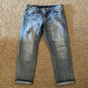 Banana Republic Skinny Fit crop jeans.